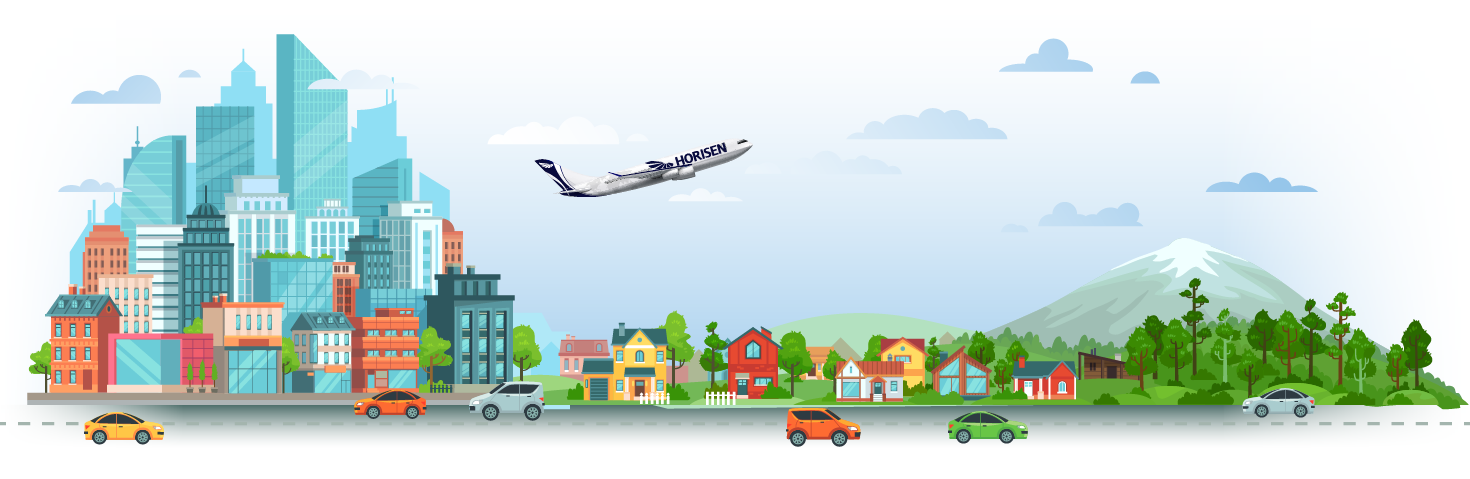 Fly with HORISEN messaging technology